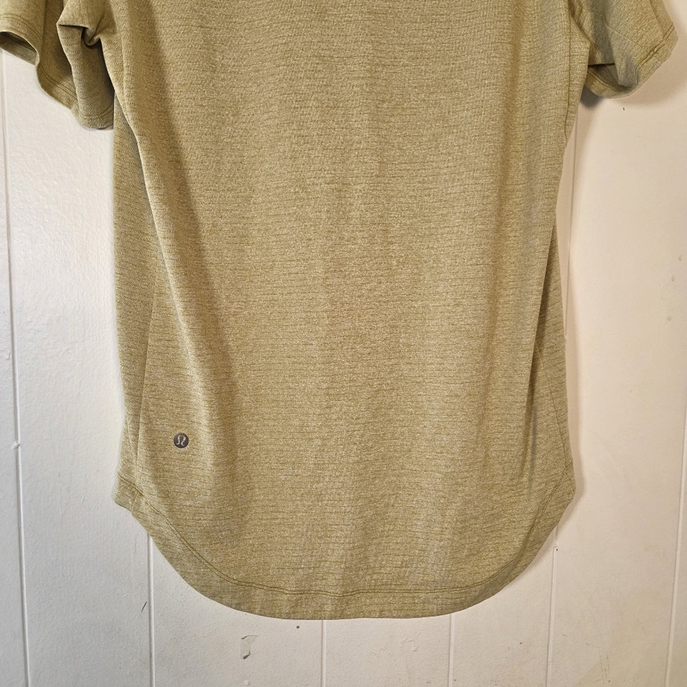 Lululemon Mens Drysense Training Tee Medium Heathered Bronze Green Medium - Picture 9 of 15